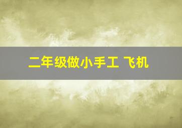 二年级做小手工 飞机